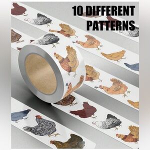 Chicken Pattern Decorative Stickers FREE with purchase!